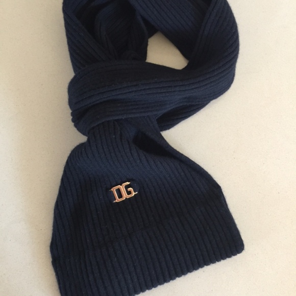 DOLCE & GABBANA Black Cashmere Scarf - Picture 2 of 8